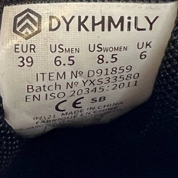 DYKHMiLY Composite Toe Black/Purple Womens Size 8.5 Safety Shoes Mesh Sneakers - Picture 9 of 9